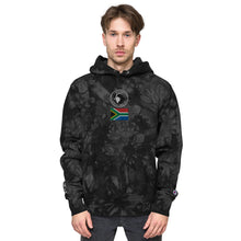 Load image into Gallery viewer, Kwalata Safaris Logo Flag Unisex Champion tie-dye hoodie