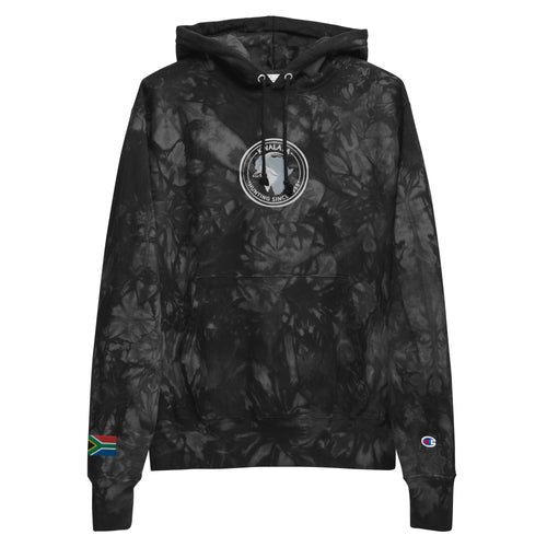 Kwalata Safaris Large Logo Unisex Champion tie-dye hoodie