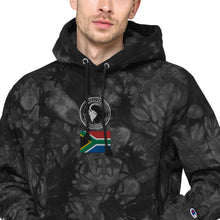 Load image into Gallery viewer, Kwalata Safaris Logo Flag Unisex Champion tie-dye hoodie