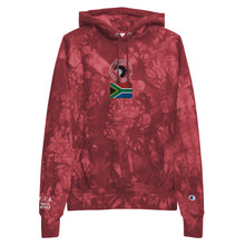 Load image into Gallery viewer, Kwalata Safaris Logo Flag Unisex Champion tie-dye hoodie