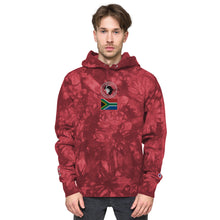 Load image into Gallery viewer, Kwalata Safaris Logo Flag Unisex Champion tie-dye hoodie