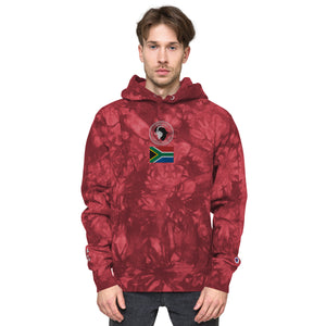 Kwalata Safaris Logo Flag Unisex Champion tie-dye hoodie