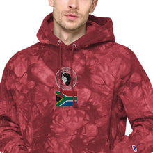 Load image into Gallery viewer, Kwalata Safaris Logo Flag Unisex Champion tie-dye hoodie